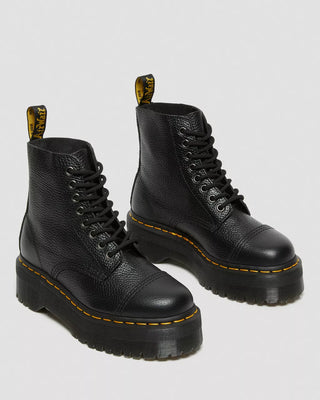 DR. Martens - Stivali platform in nappa lavorata Sinclair jadonblack